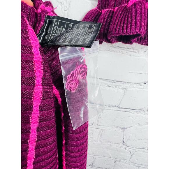 Betsey Johnson NWT Striped Ruffle Trim Sweater Dress - Picture 10 of 10